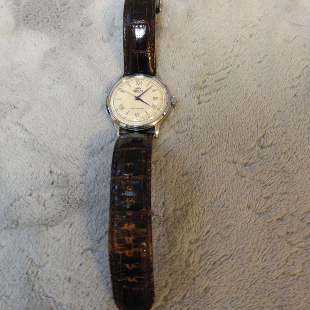 ORIENT 自動巻き時計 ホワイト文字盤
