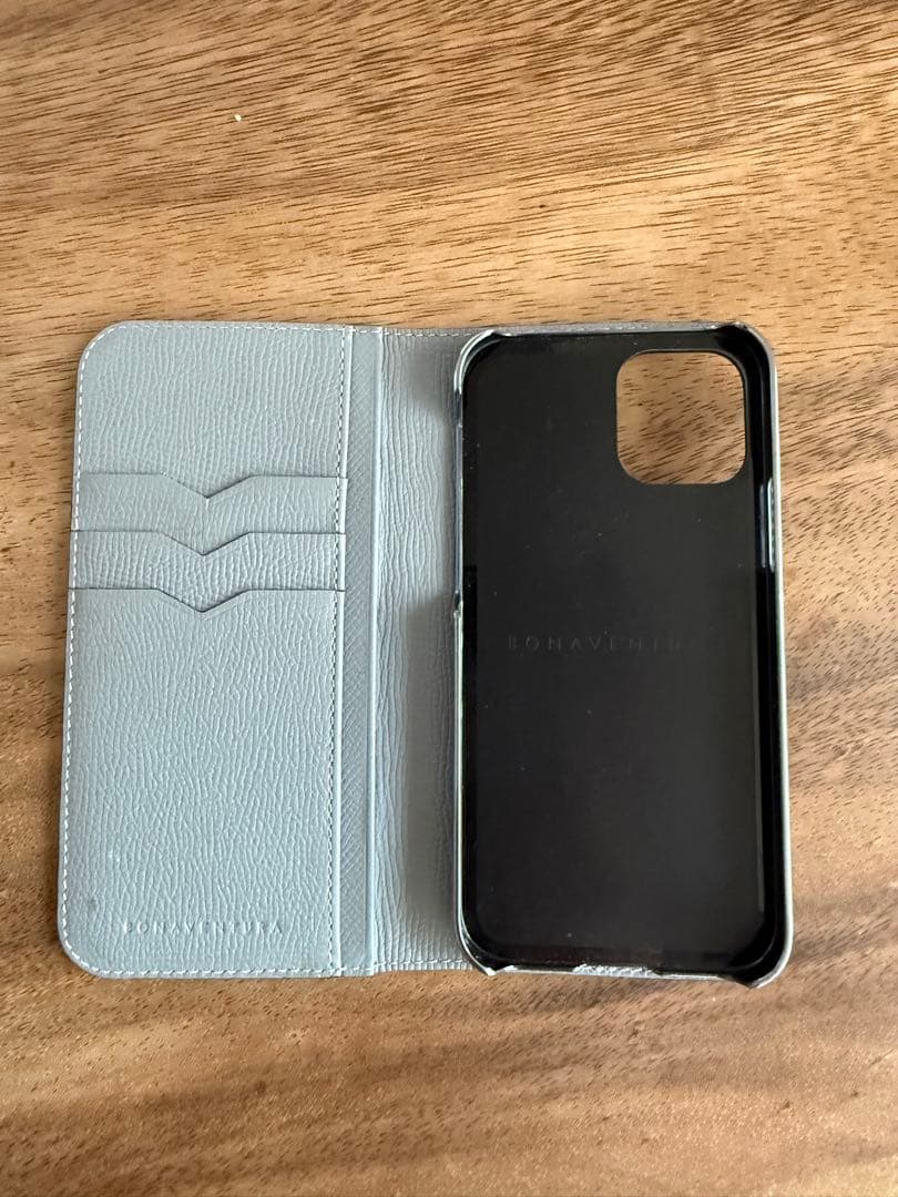 ボナベンチュラ　BONAVENTURA 手帳型 iPhone12ケース ベージュ