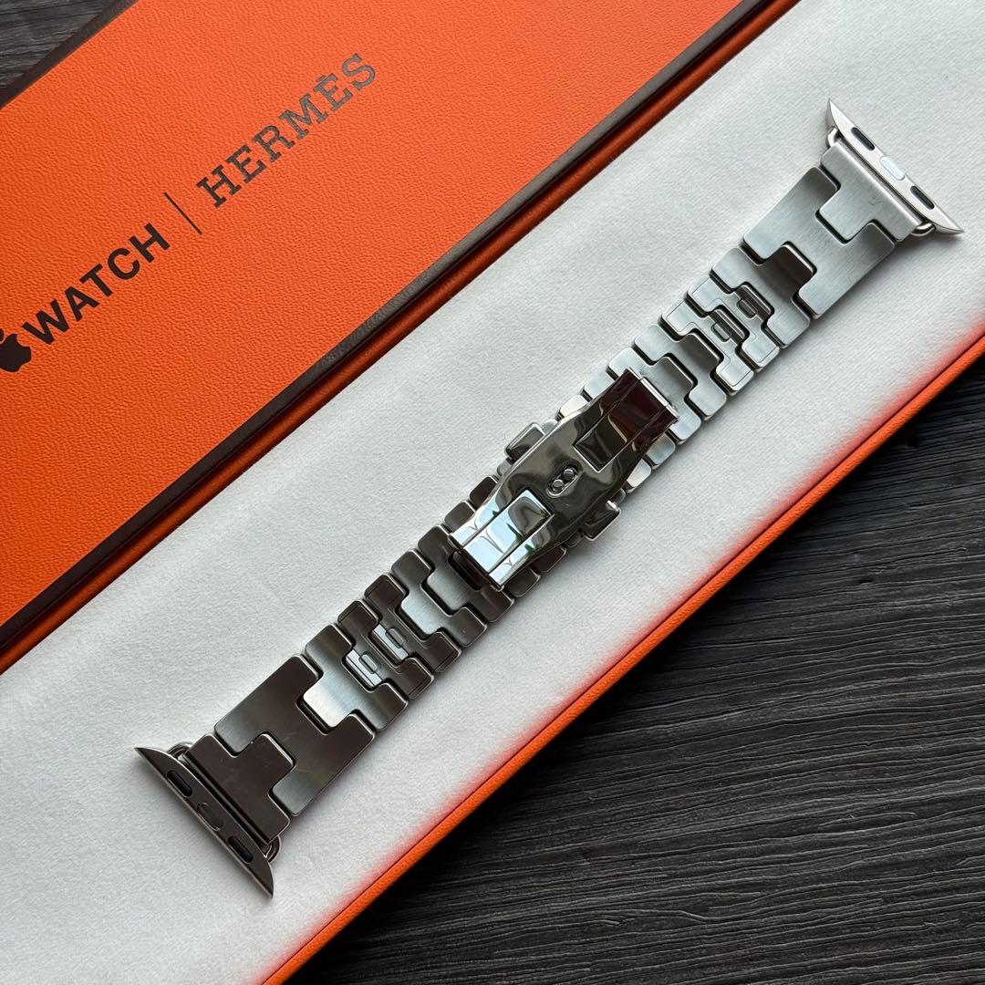 2655 Apple Watch エルメス　グランH ステンレスシルバー　バンド