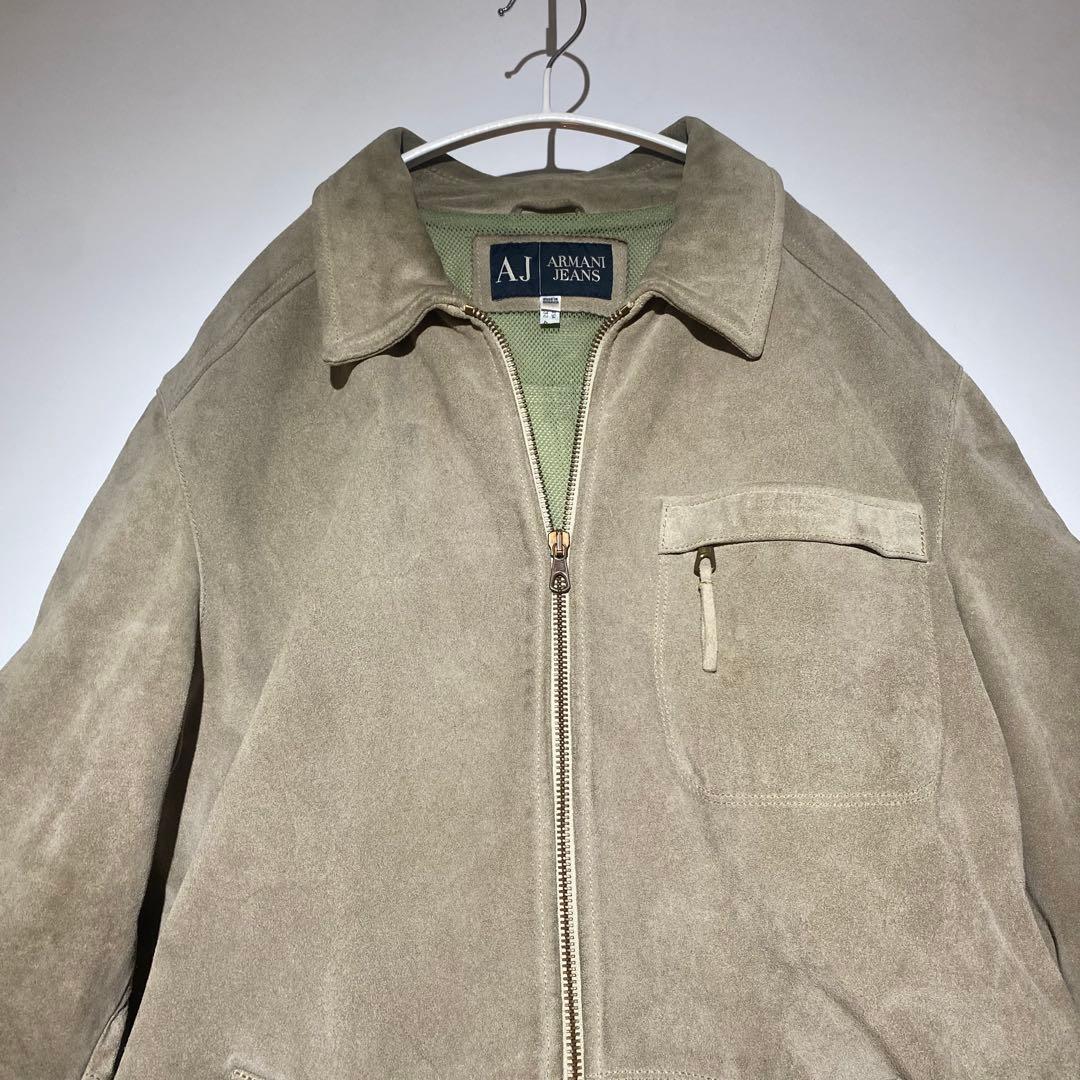 ARMANI スウェード　レザージャケット　size48