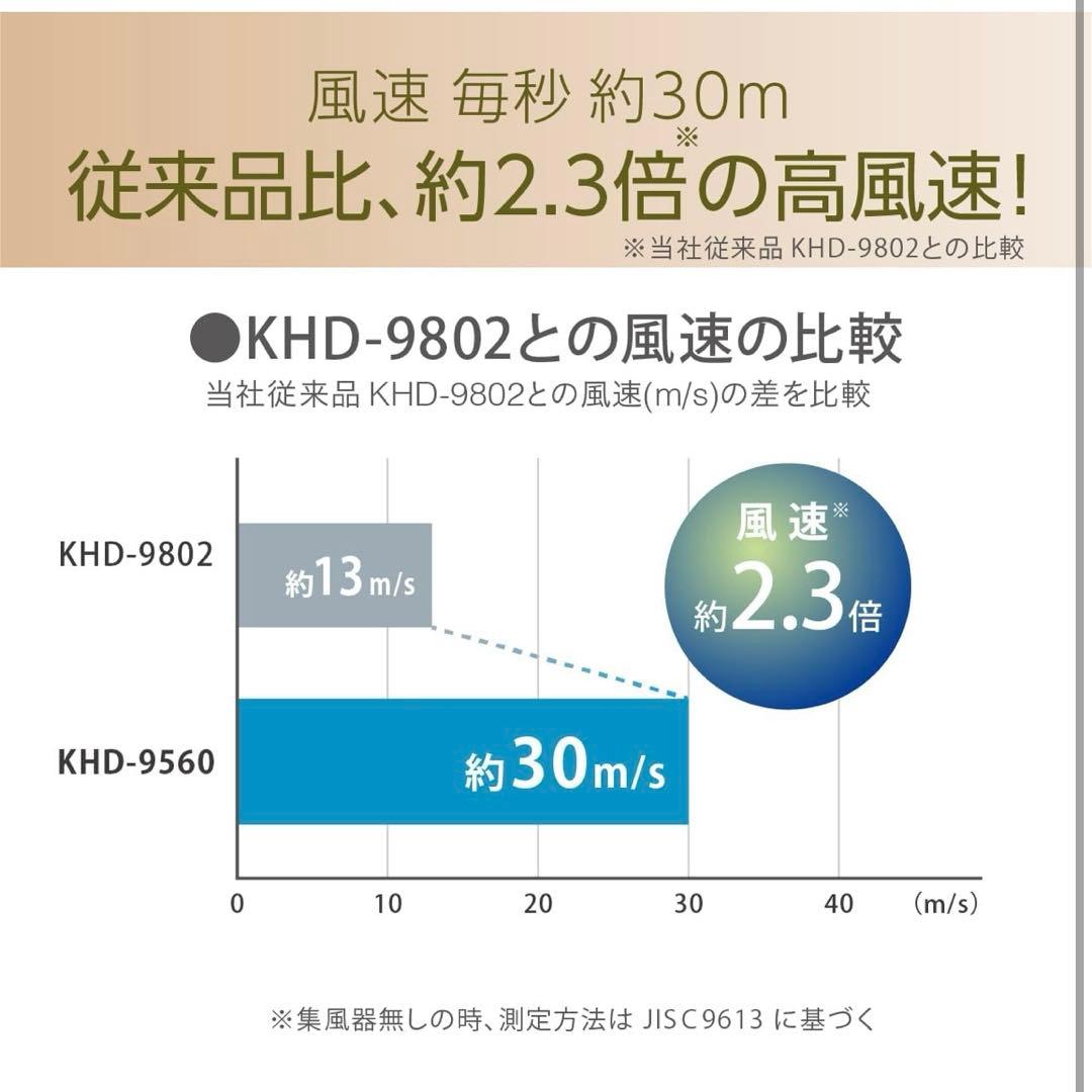 サロンセンス ヘアドライヤー ブラック　KHD-9560/K