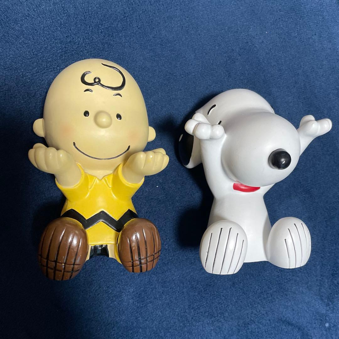 チャーリー・ブラウン スヌーピー メガネスタンド　　　フィギュア　陶器　小物入れ