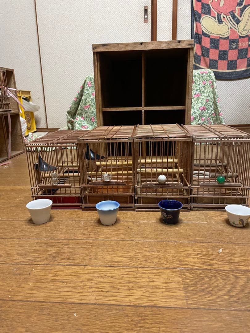 メジロ籠　寝かせ移動ボックス