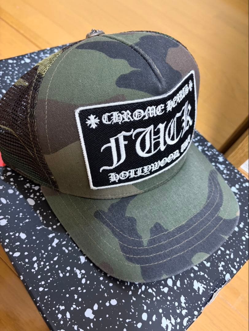CHROME HEARTS 迷彩キャップ　クロムハーツ　fuck