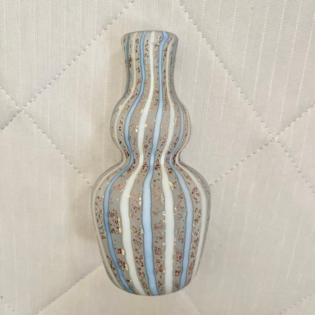 藤田喬平 ？　ヴェニス　手吹ガラス　硝子工芸　一輪挿　徳利　花入　花瓶