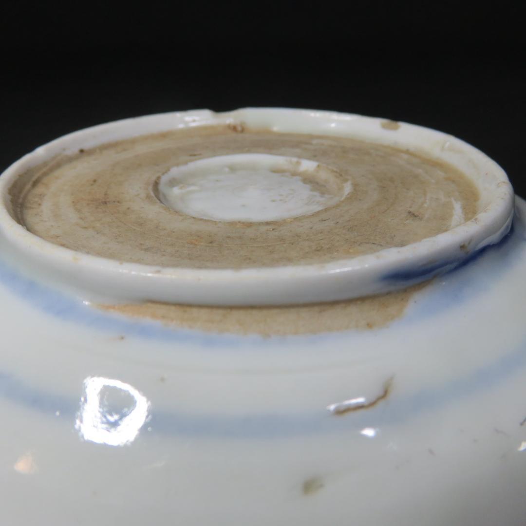 なます皿 3枚 古伊万里 色絵付 窯傷 松竹梅 江戸 明治 大正