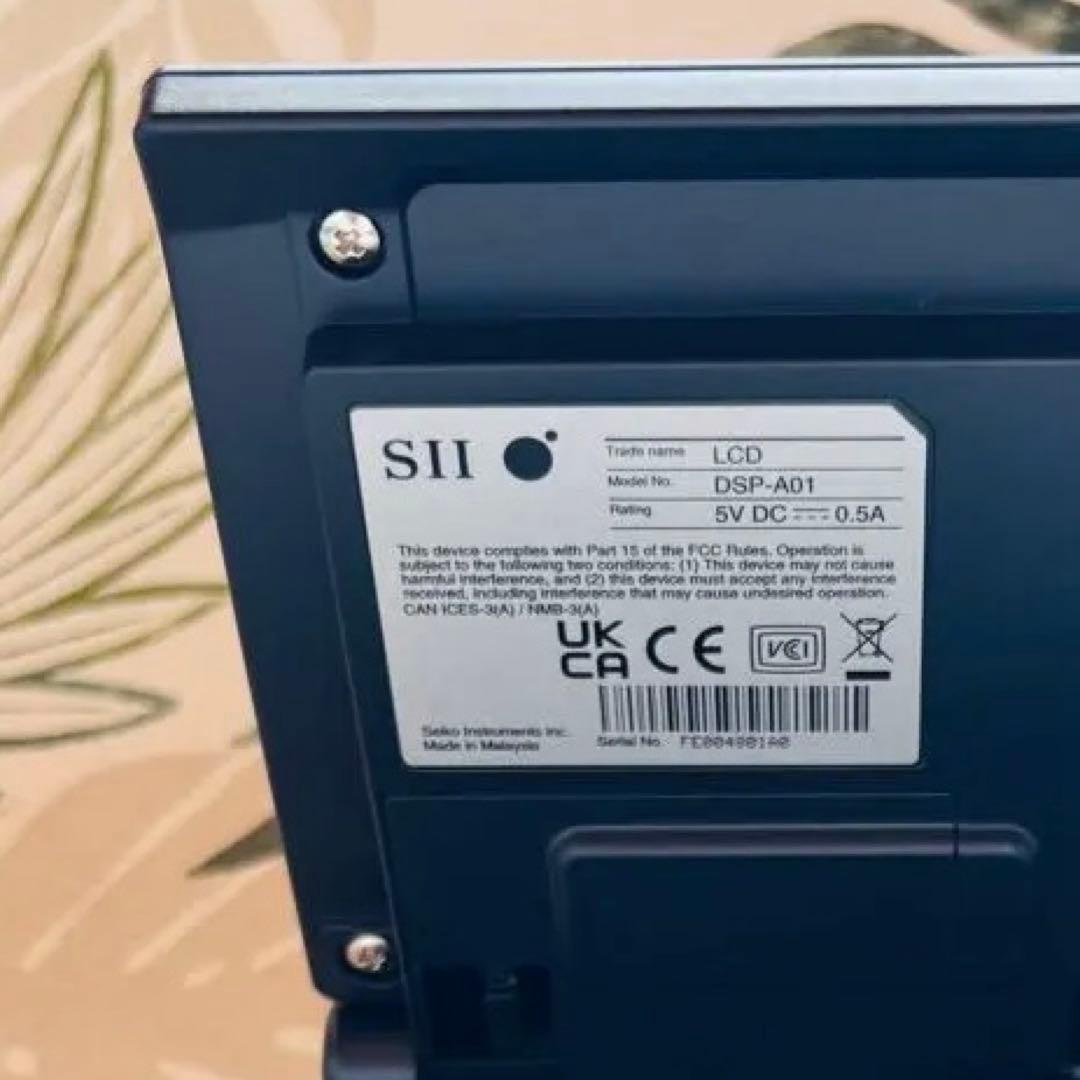 S II DSP-A01 カスタマーディスプレイ セイコーインスツル　エアレジ