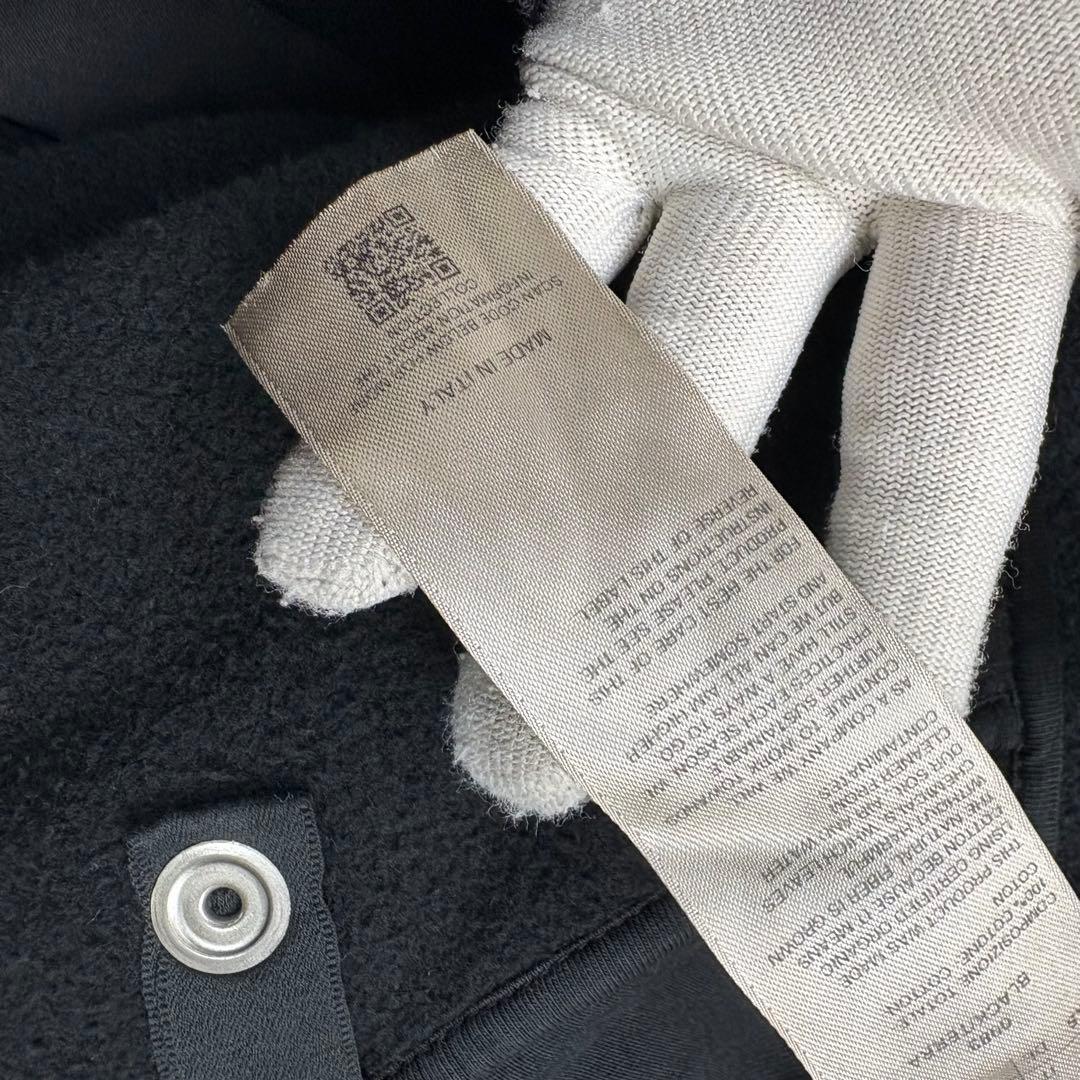 ダークシャドウ DRKSHDW 24AW ブリーチ加工ジップパーカー XS