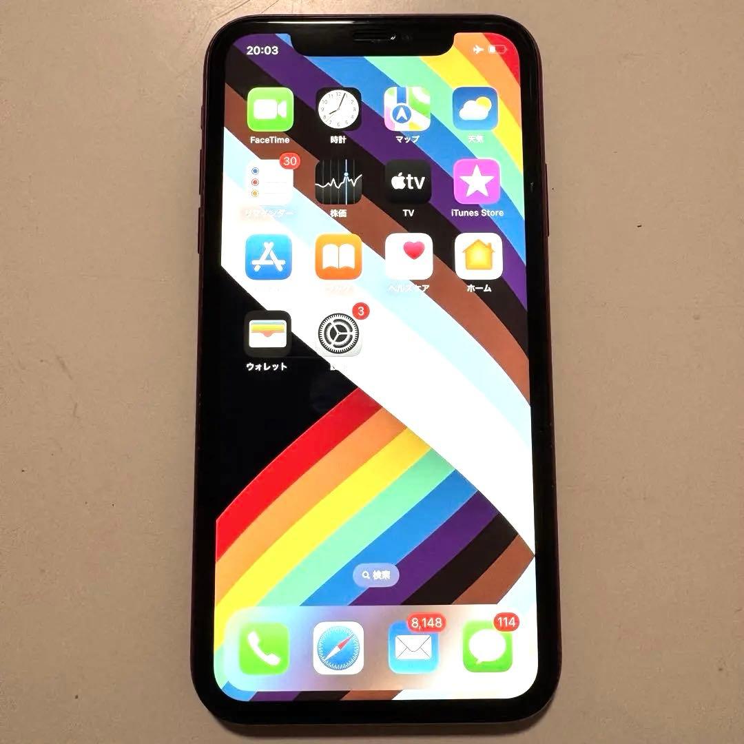 iPhoneXR レッド 256GB 箱あり PRODUCT RED