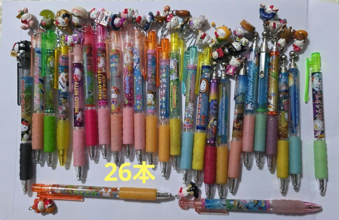 ハローキティ　使用済み　ご当地限定　ボールペン　まとめ売り