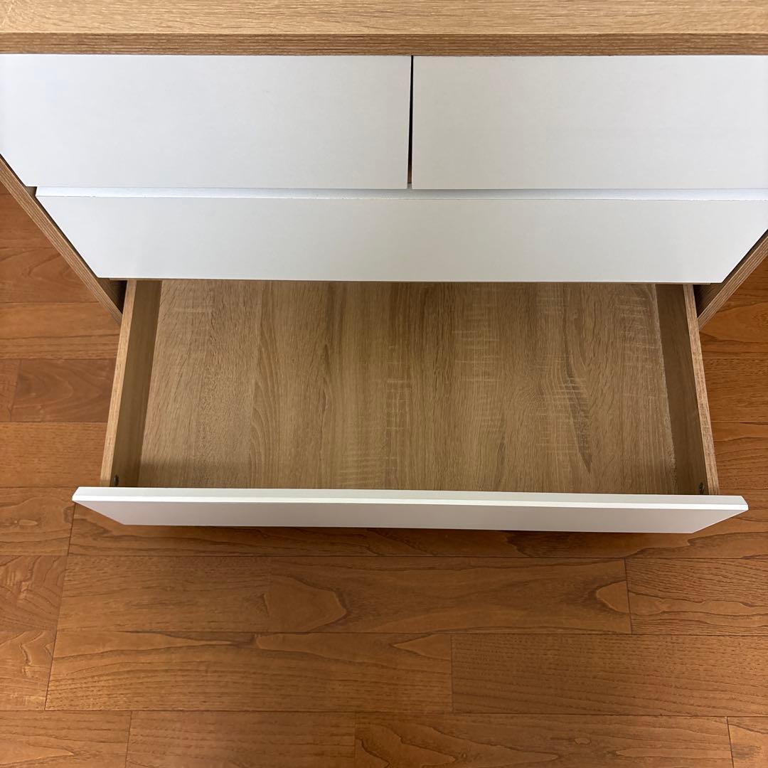 80cm 3段チェスト