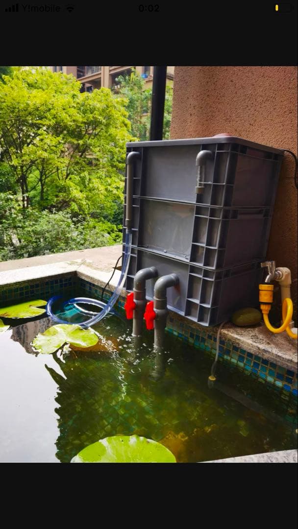 PSE認定ポンプ25w付き大型水槽用沈殿物理生物一体型濾過槽外部式濾過装置器濾過