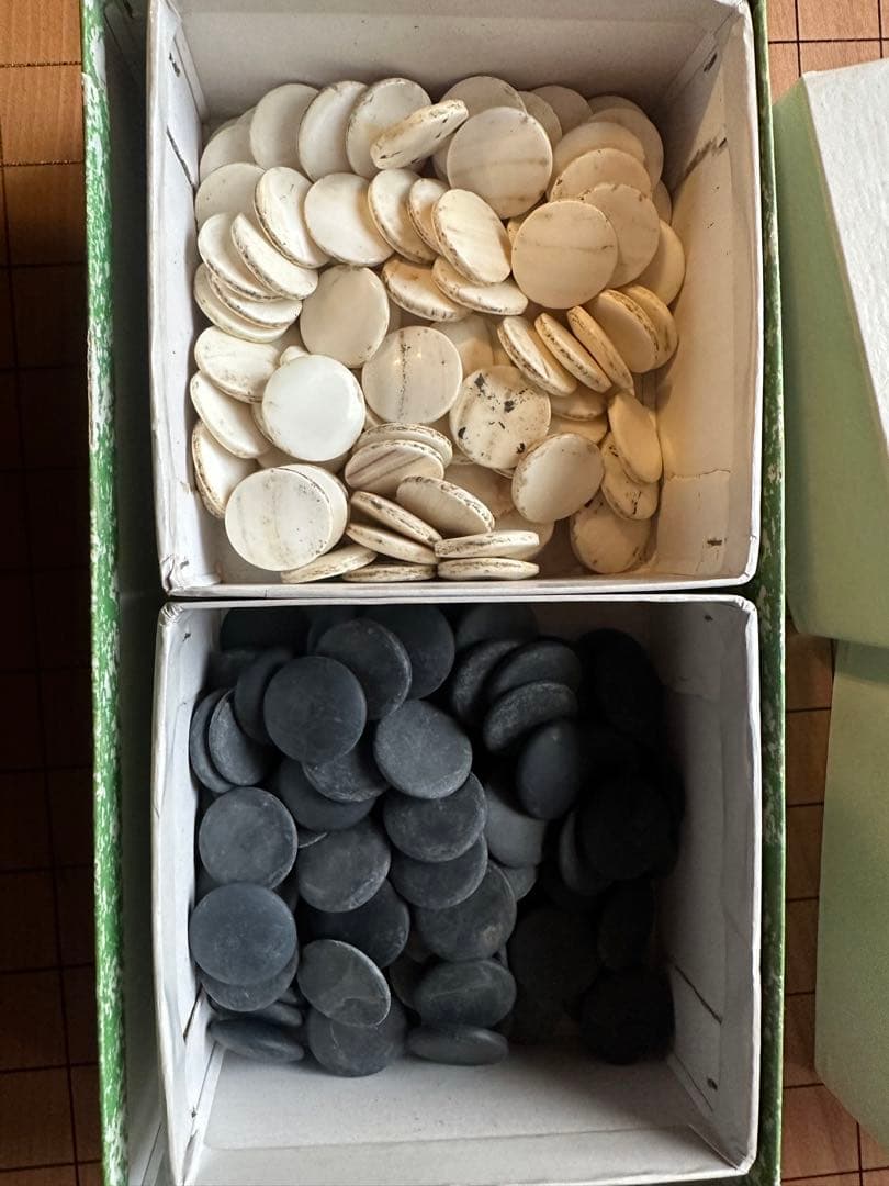 囲碁盤　蛤碁石セット