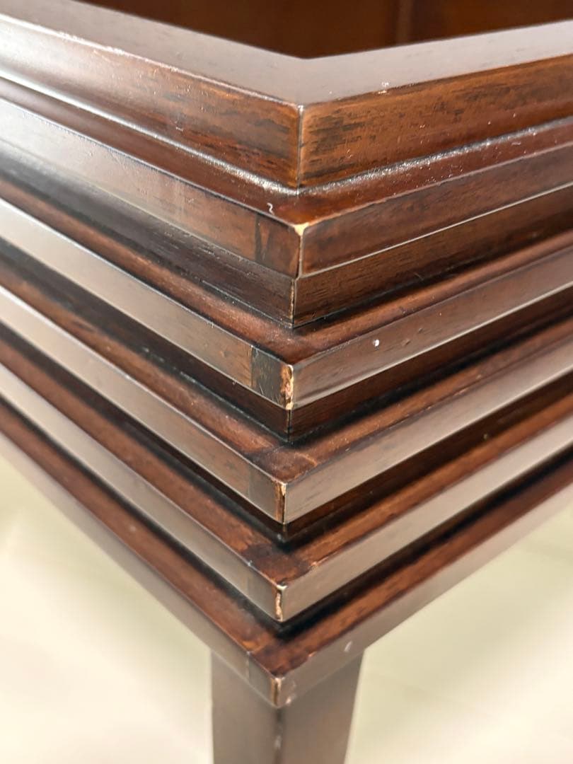 a.flat ルーバー・ドレッサースツール　椅子　オットマン（替カバー付）