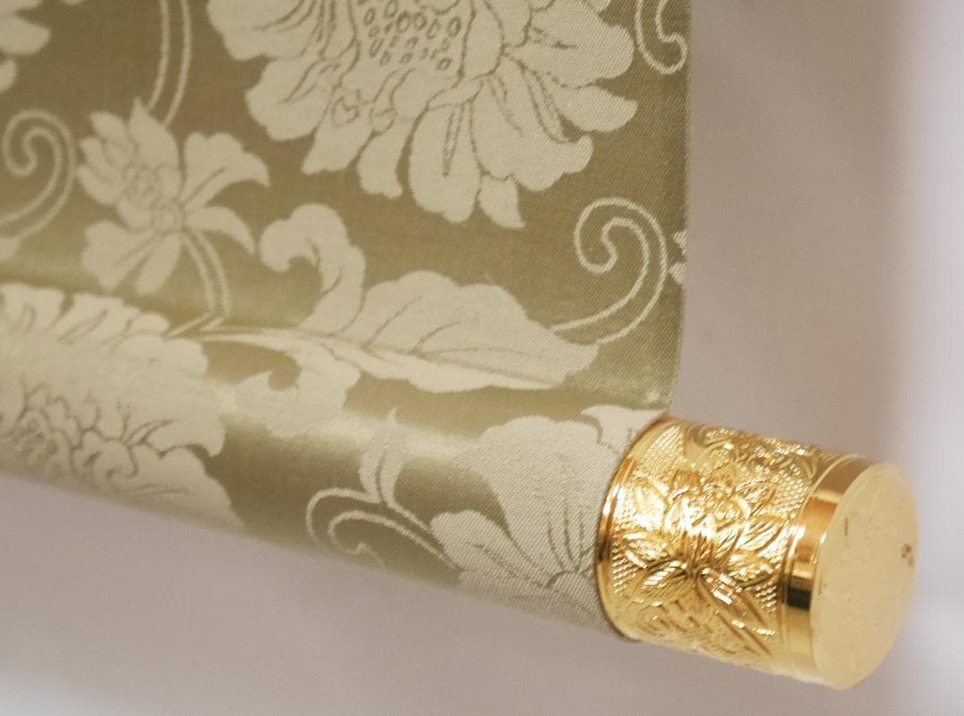 状態良品★【西国四十九薬師霊場御寶印と三尊仏】◆絹本肉筆　共箱付　仏画　掛軸