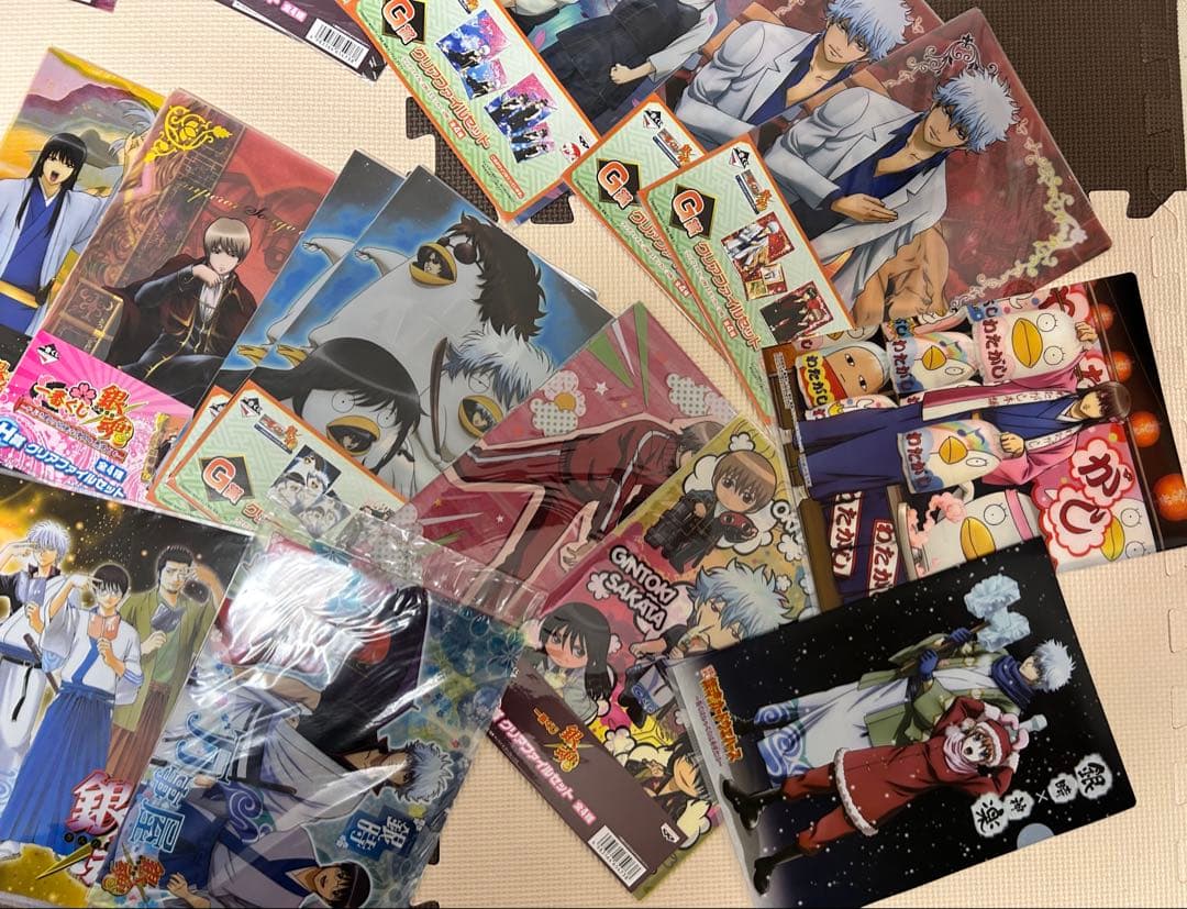 銀魂　クリアファイル　下敷き　フォルダー　坂田銀時　公式　カードダス　ウェハース