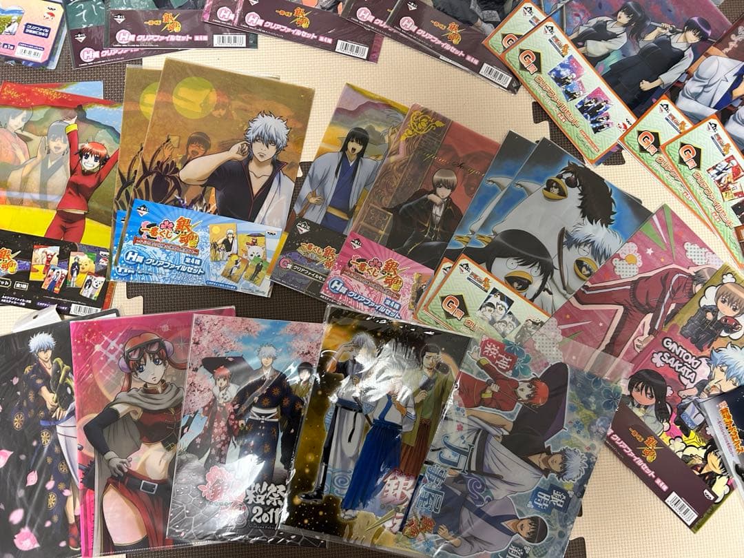 銀魂　クリアファイル　下敷き　フォルダー　坂田銀時　公式　カードダス　ウェハース