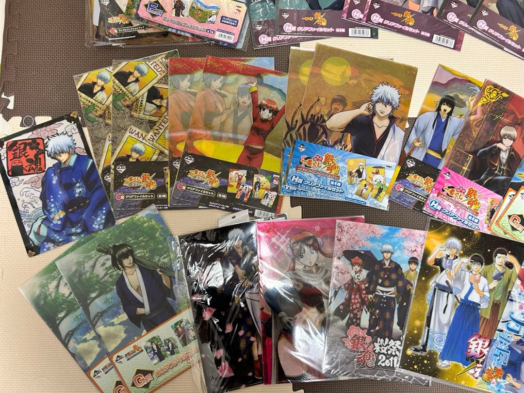 銀魂　クリアファイル　下敷き　フォルダー　坂田銀時　公式　カードダス　ウェハース