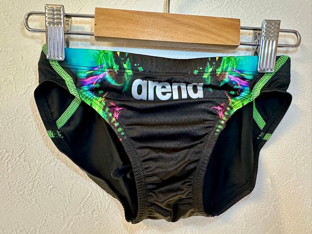 ジ*1様 arena メンズ 競パン Sサイズ　【ブラック×グリーン