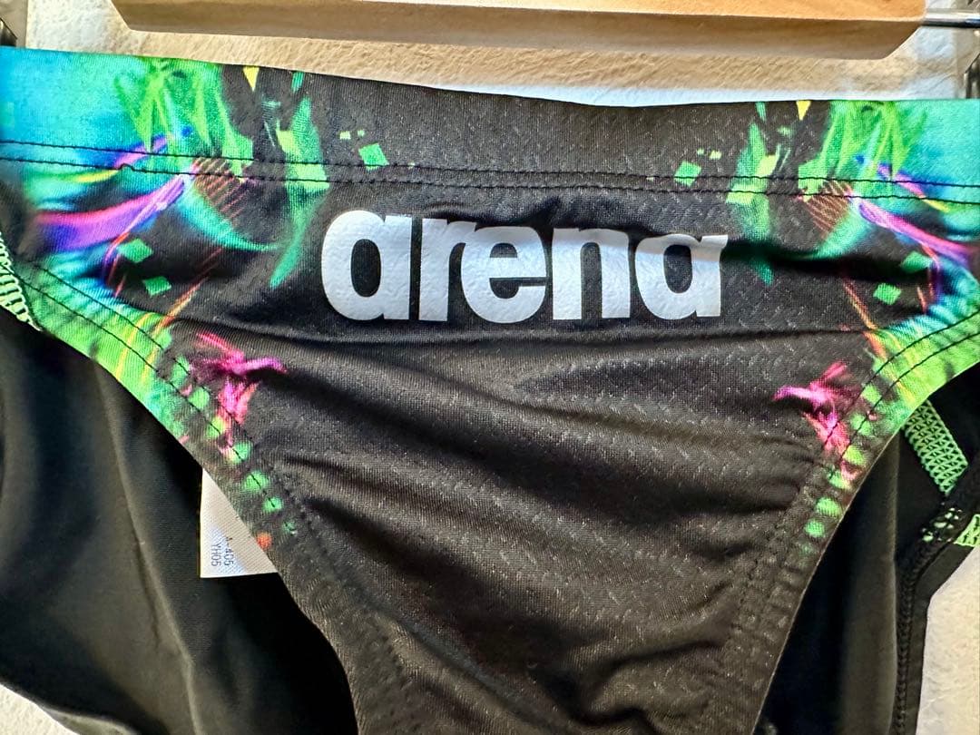 ジ*1様 arena メンズ 競パン Sサイズ　【ブラック×グリーン