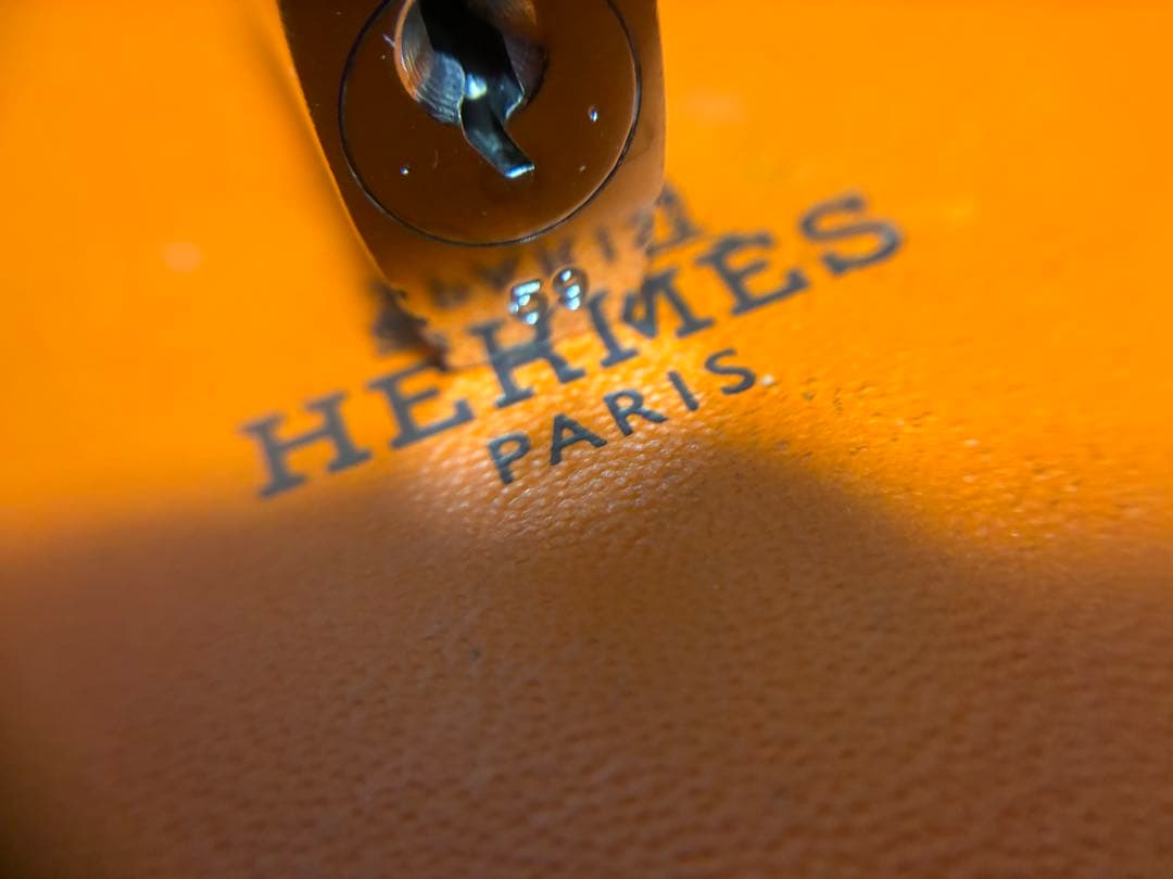 エルメス シルバー　カデナ　南京錠　パドロック　鍵　キー　NO59