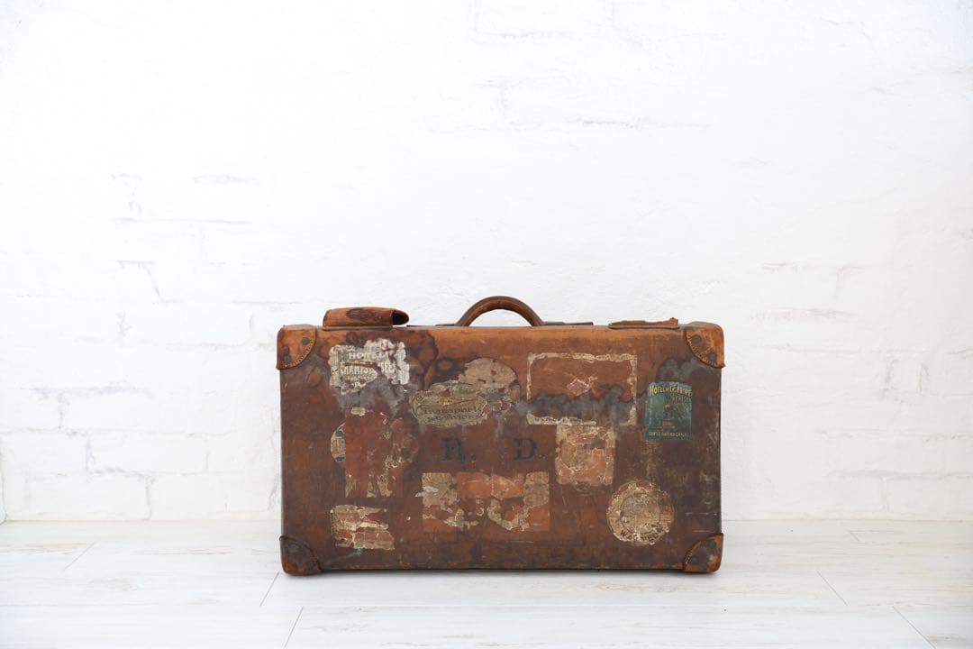 ヴィンテージ レザー ケース　ブラウン