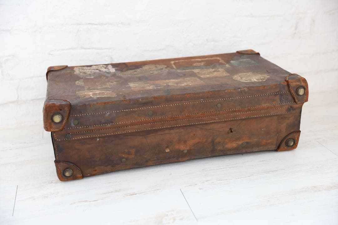 ヴィンテージ レザー ケース　ブラウン