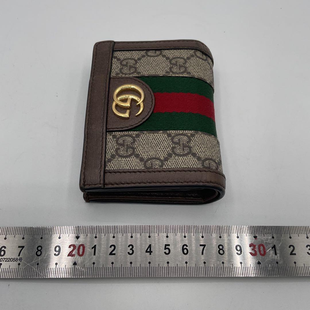 グッチ 二つ折り コンパクト 財布 オフディア GGコンパクトウォレット
