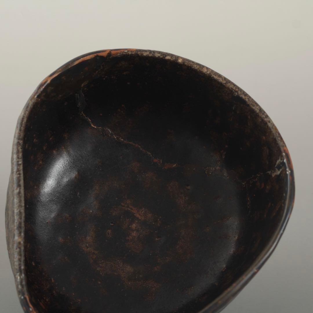 黒唐津 茶碗 17世紀 古唐津 茶道具 古美術 古道具 アンティーク