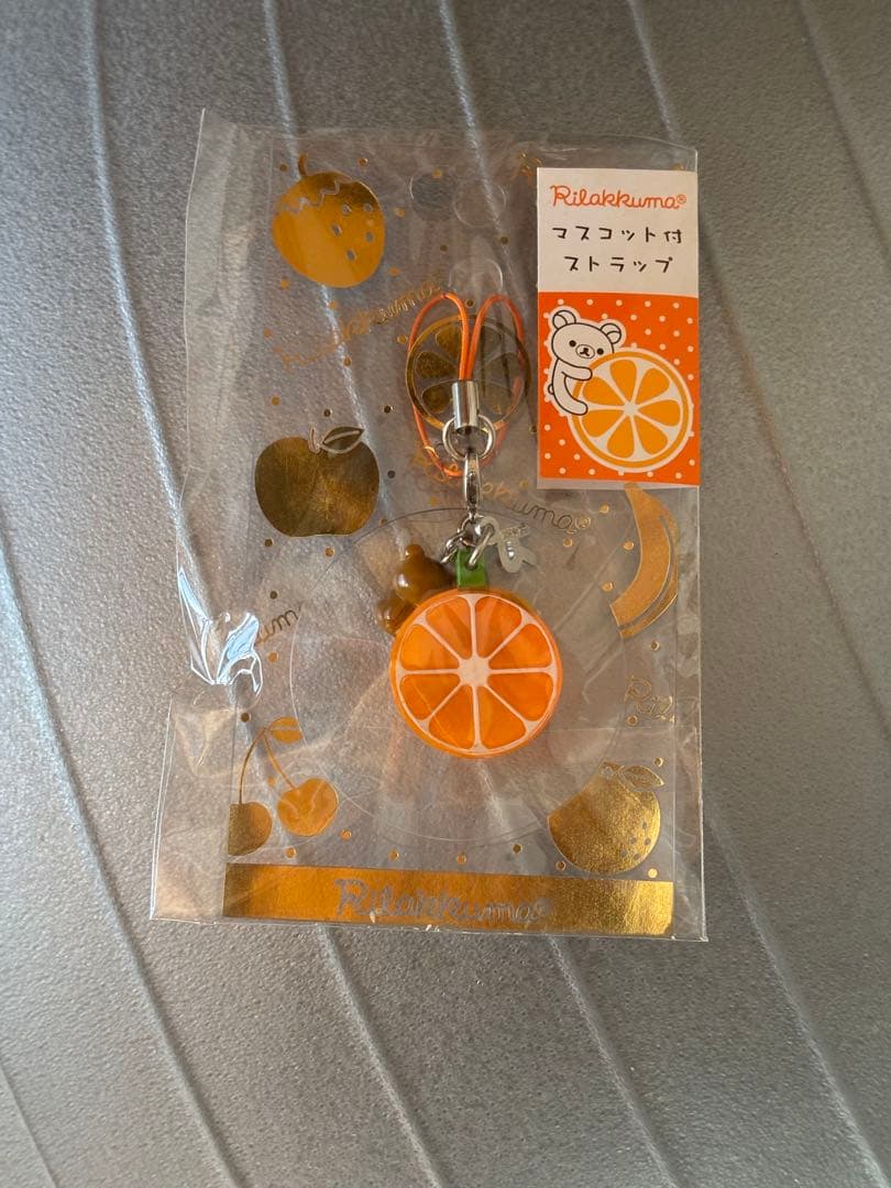 リラックマ オレンジストラップ