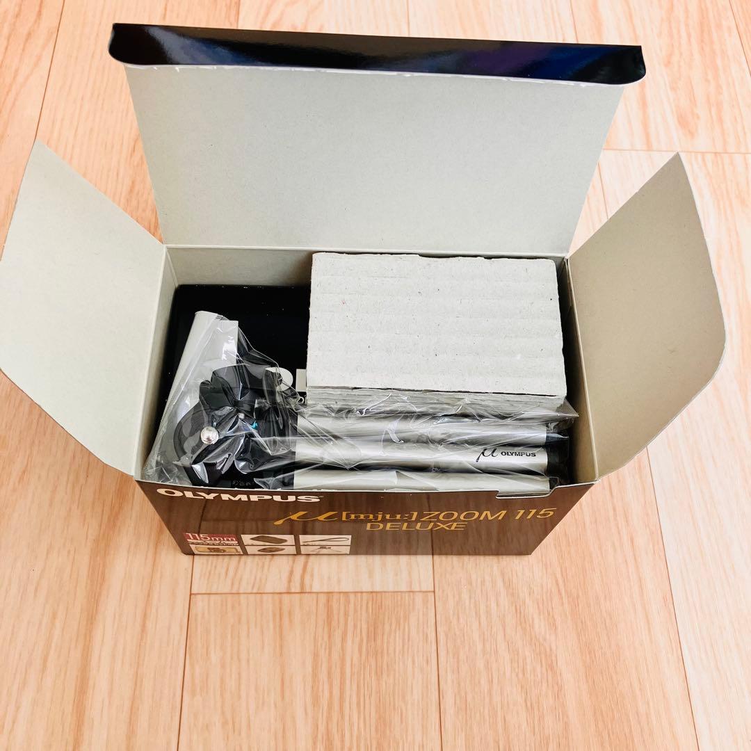 未使用　箱付　OLYMPUS mju ZOOM 115 DELUXE 付属品付