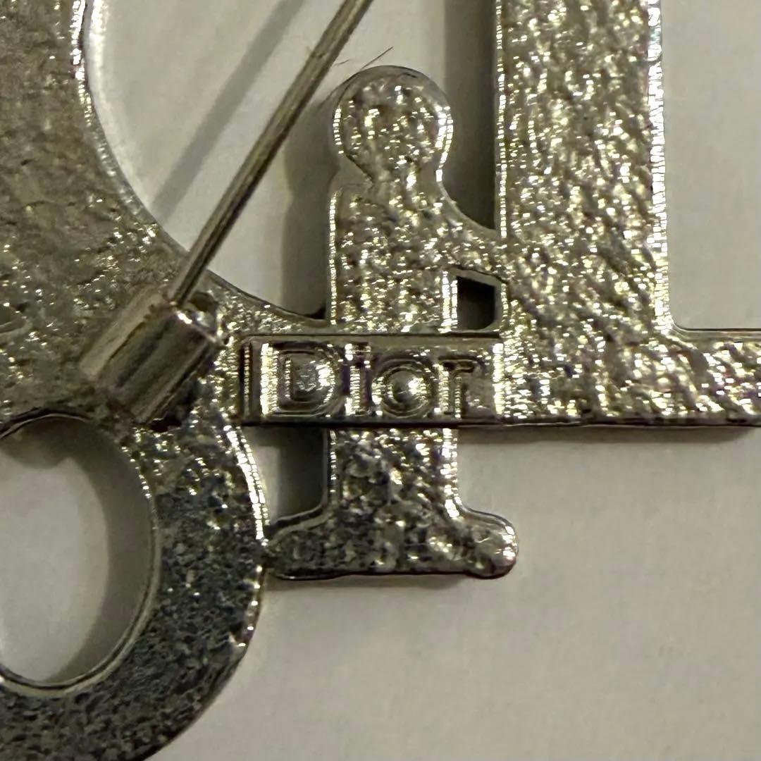 Dior ロゴブローチ ライトストーン付き ディオール 美品