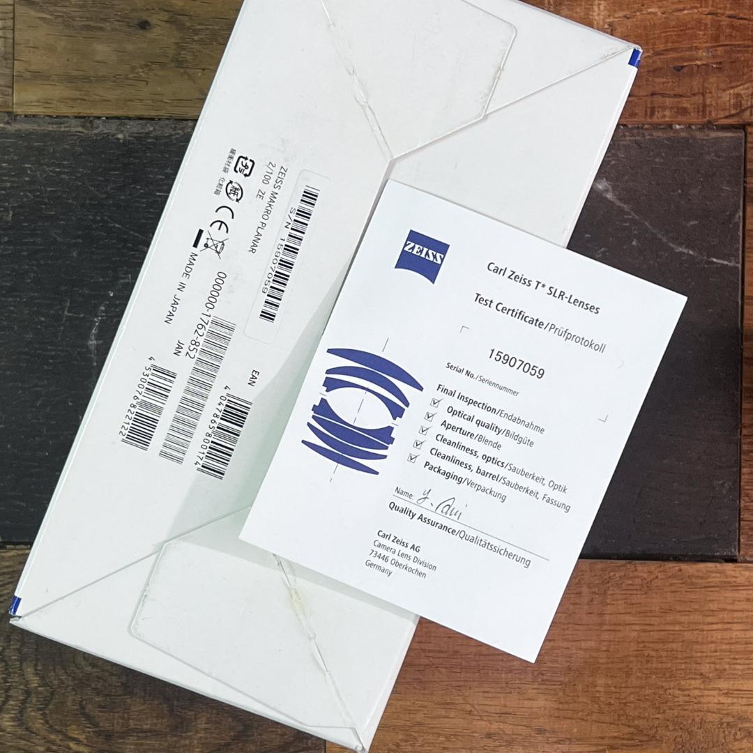 レンズ(単焦点) Carl Zeiss Makro-Planar T* 100mm F2 ZE