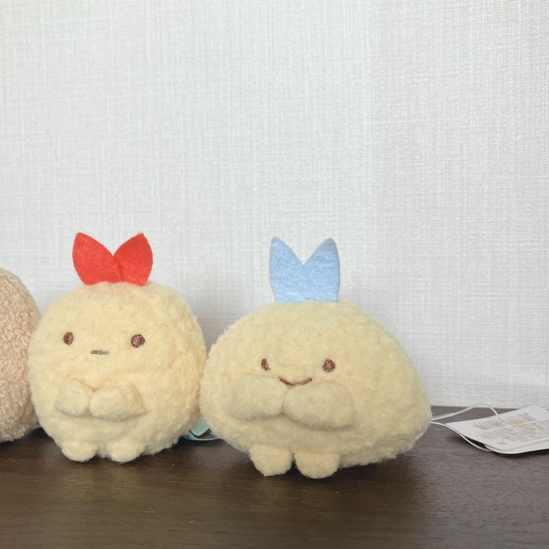 すみっコぐらし てのりぬいぐるみ とんかつ えびふらいのしっぽ あじふらい