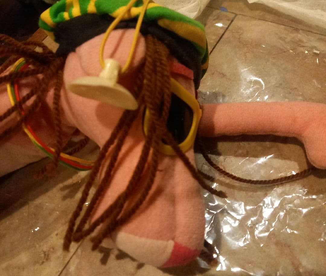 レア★吸盤付き★ピンクパンサー♪レゲエぬいぐるみ★非売品