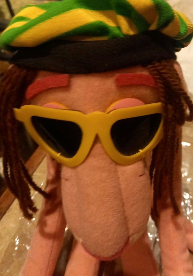 レア★吸盤付き★ピンクパンサー♪レゲエぬいぐるみ★非売品