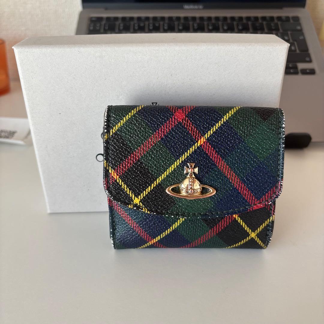 Vivienne Westwood タータンチェック 二つ折り財布 derby