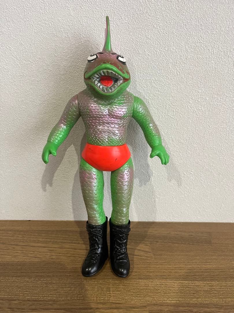 【当時もの】タイガーマスク ソフビ ザ・ピラニアン 中嶋製作所 昭和レトロ