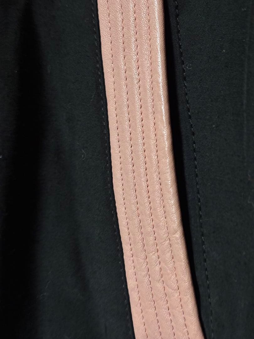 Dry Bones ギャバジャン Mサイズ　ブラックピンク　レーヨンジャケット