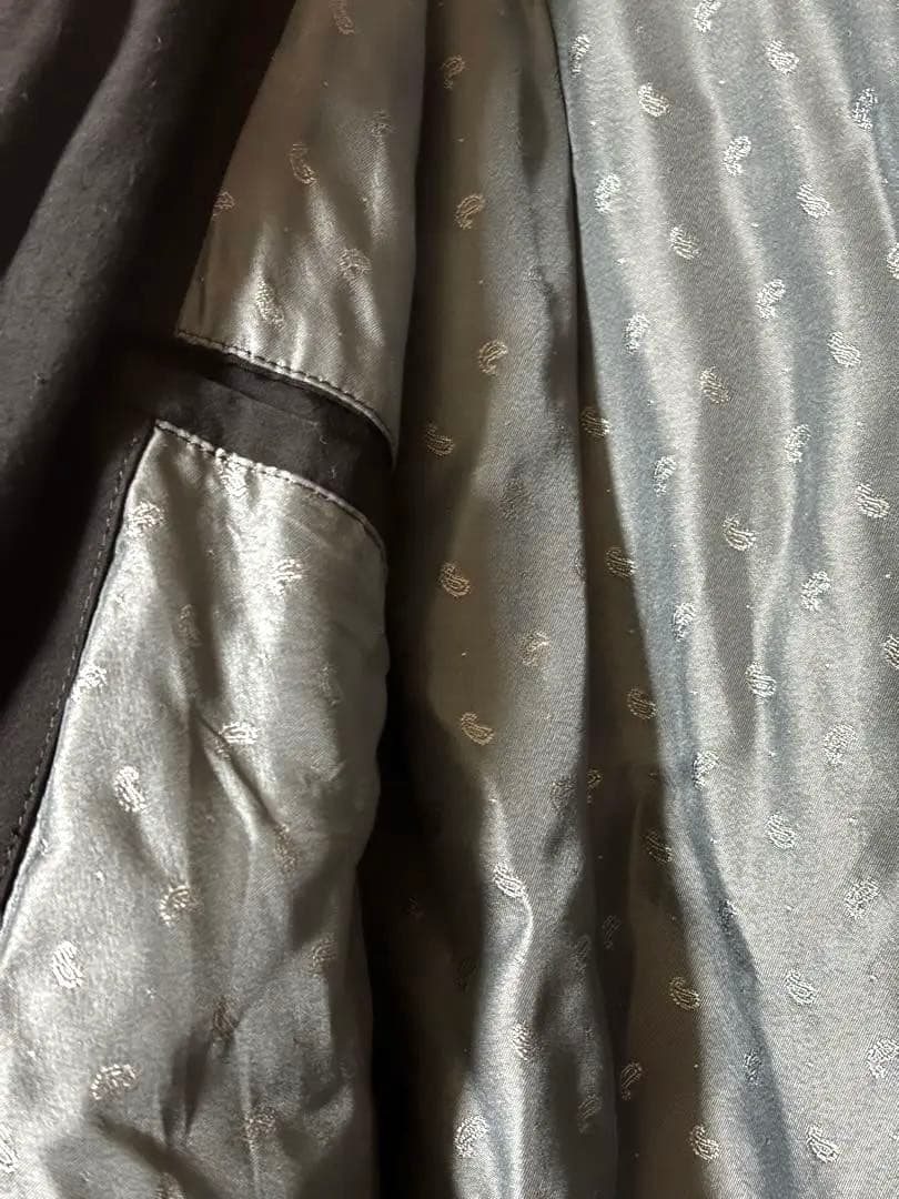 Dry Bones ギャバジャン Mサイズ　ブラックピンク　レーヨンジャケット