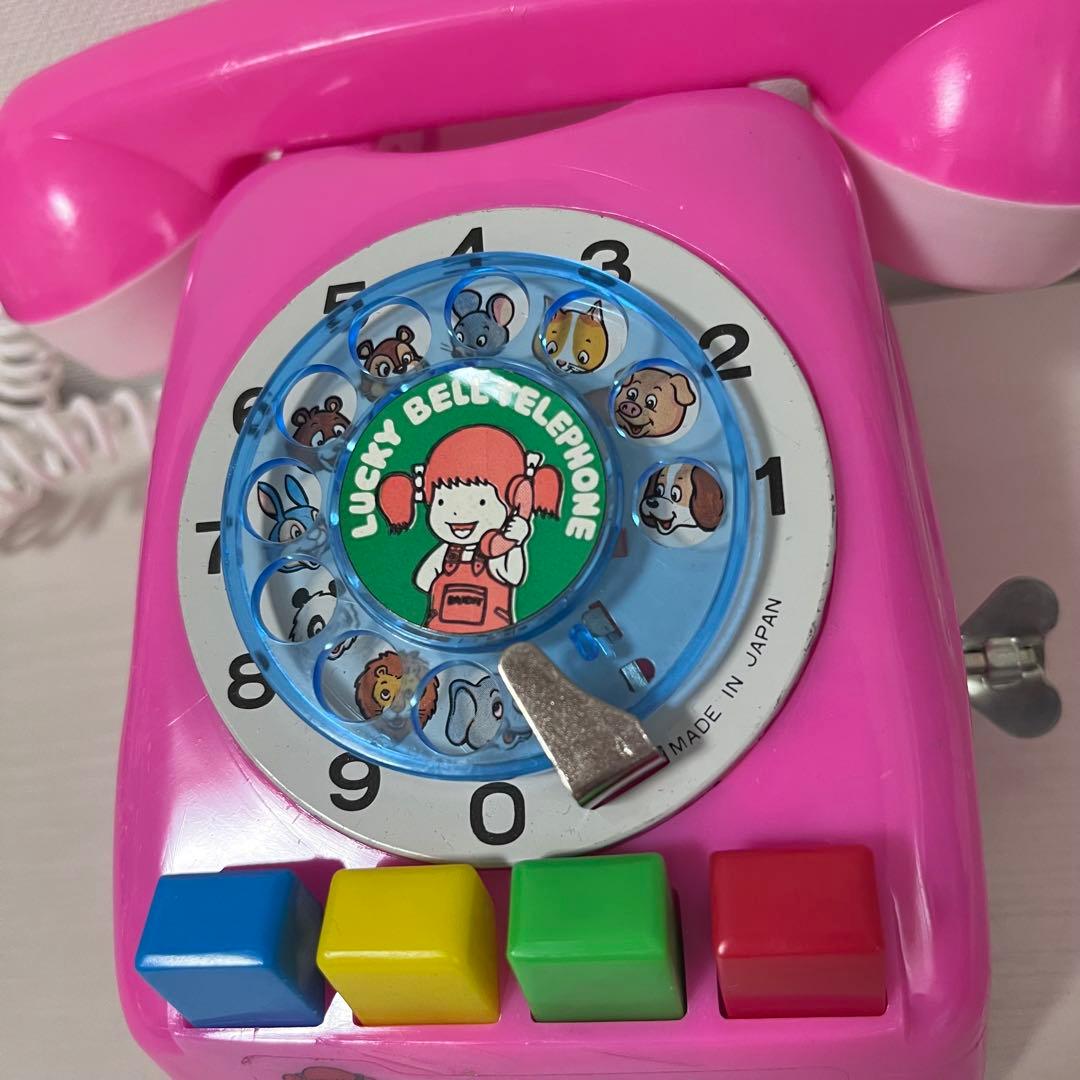 昭和 レトロ ゼンマイ ベル付き リンリンベルテレフォン 電話おもちゃ