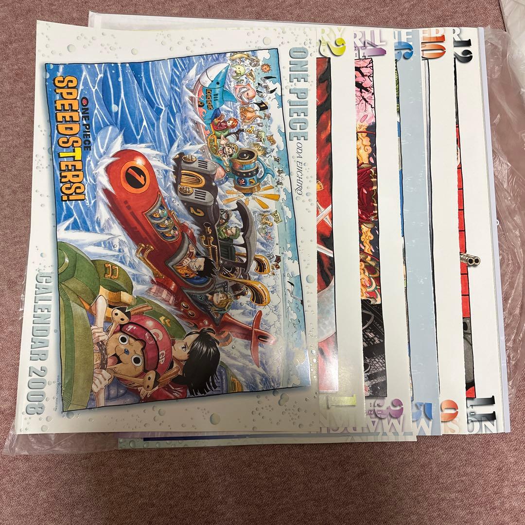 タイムセール！5年分ワンピースコミックカレンダー2008〜2012⚠️近日中に削除