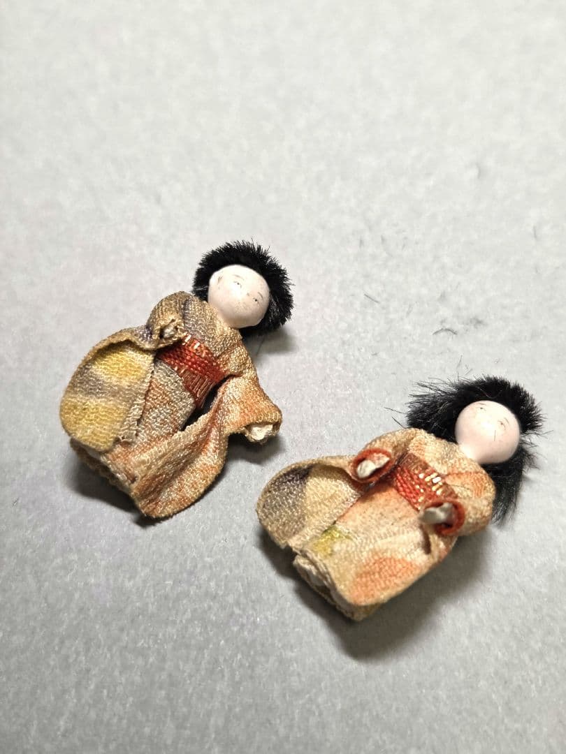 古い小さな小さな雛道具　江戸細工　招き猫他いろいろ　郷土玩具