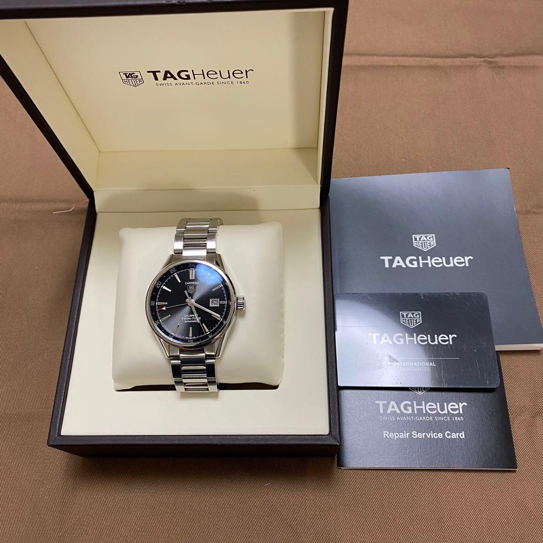 タグホイヤー　カレラ　キャリバー7 ツインタイム　ブラック