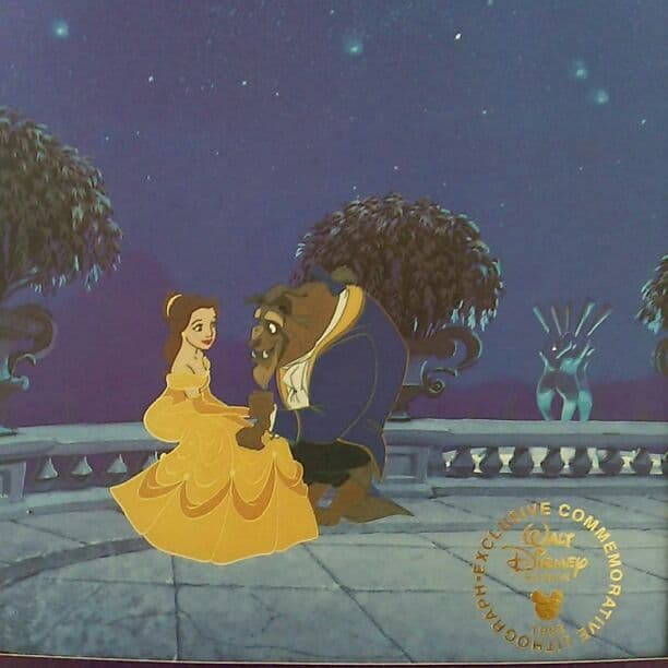 「美女と野獣」リトグラフ（非売品・新品）