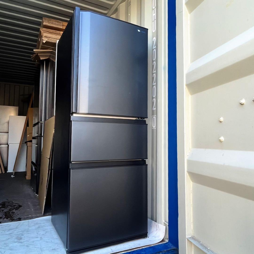 取付無料！最新2024年製！東芝自動製氷マットチャコール3ドア冷蔵庫！ 洗濯機