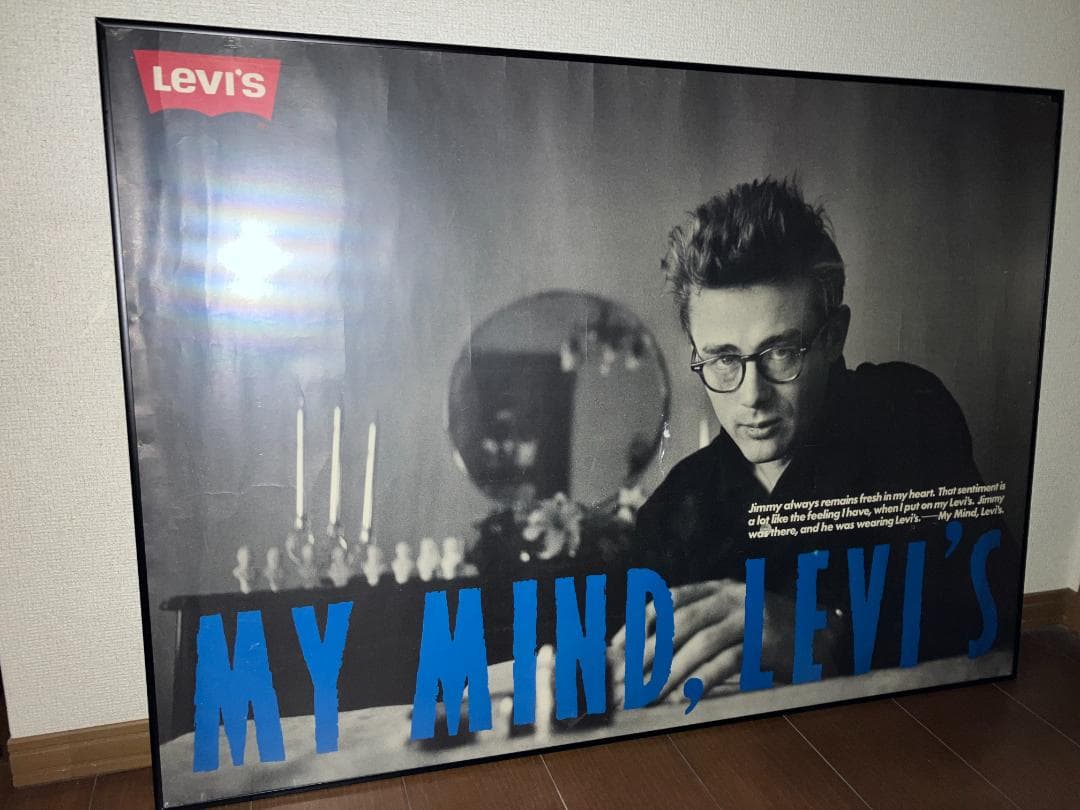 90年代 LEVI'S リーバイス 501 ジェームス ディーン 額付 ポスター