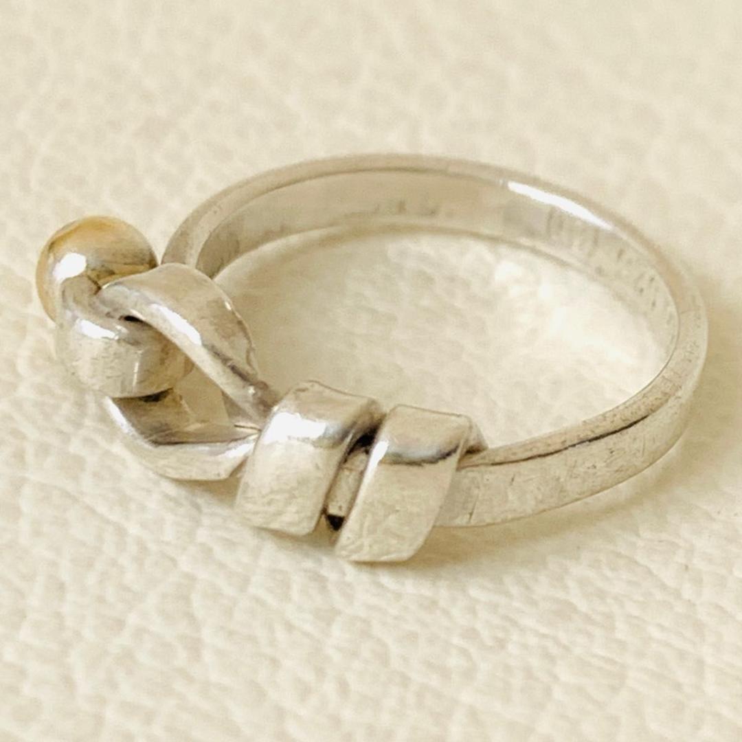 k18 コンビネーション ティファニー 指輪 リング フックアンドアイ 750