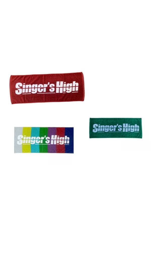 シンガーズハイ　タオル　7枚セット　バラ売りは2枚から