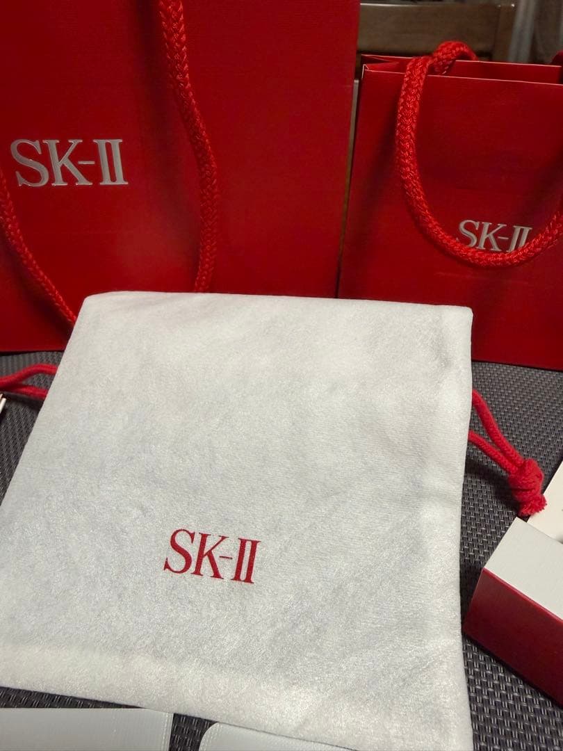 SK-II スキンパワーアドバンスト 80g 新品未開封 豪華サンプル＆紙袋2枚